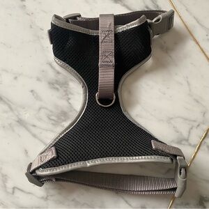 Black and Gray Mesh Dog Harness